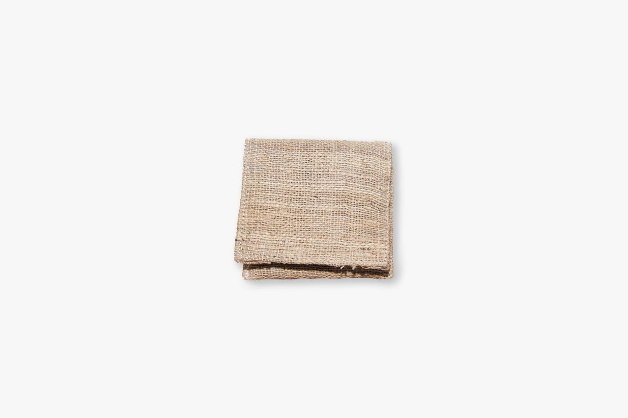 Kondomtasche HANF SCHÜTZT (Coin Purse) aus wildem Hanf-back