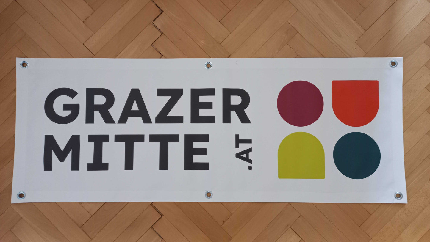 GRAZER MITTE Banner | Abholung in Graz