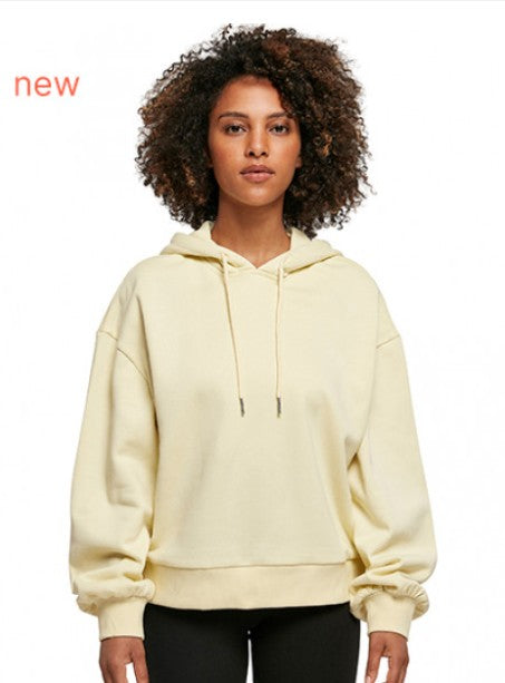 Ladies' Oversized Organic Hoodie | FINS AWAY | Neutral