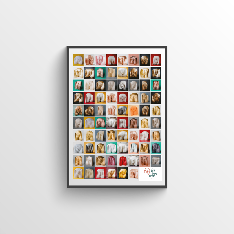 Vulva-Poster Doppelpack von Himal Hemp und Vulvarium