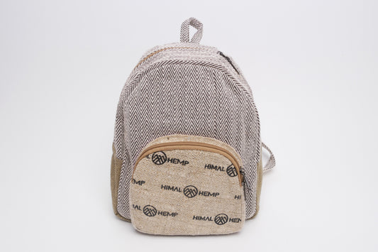 Mini-Rucksack KALI aus Hanf fair produziert-zigzag