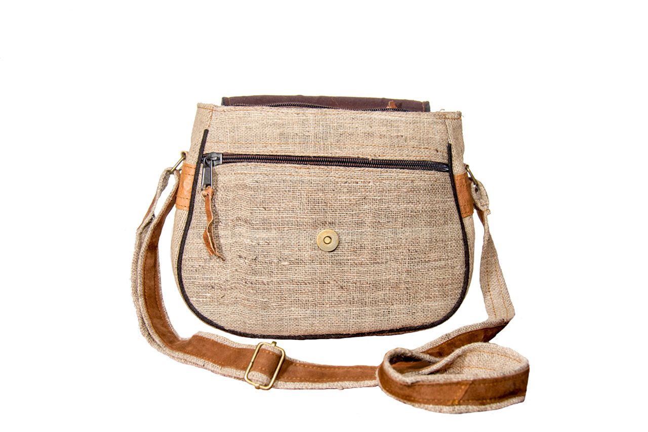 Handtasche MAHILA aus wildem Hanf - Umhängetasche aus Hanf - furnitur
