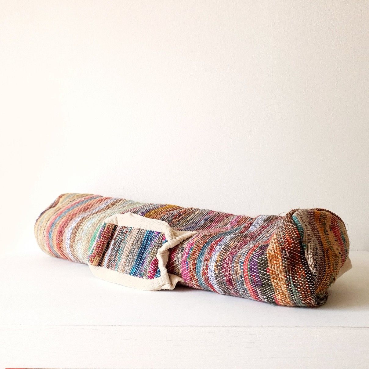 Yoga bag made from wild hemp or recycled sari