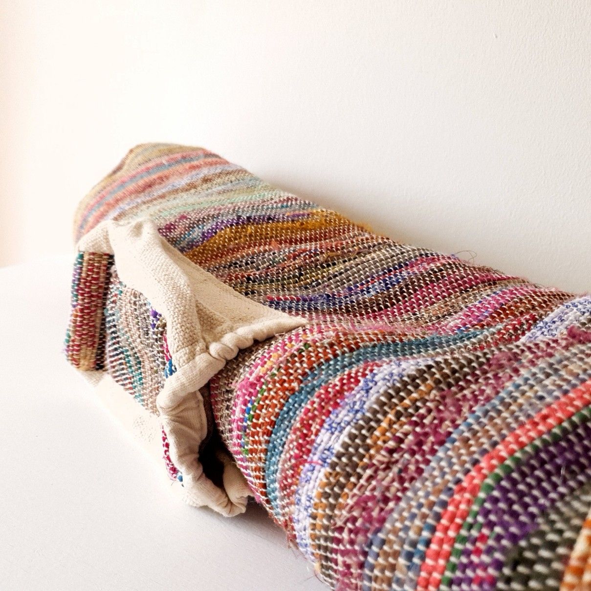 Yoga bag made from wild hemp or recycled sari