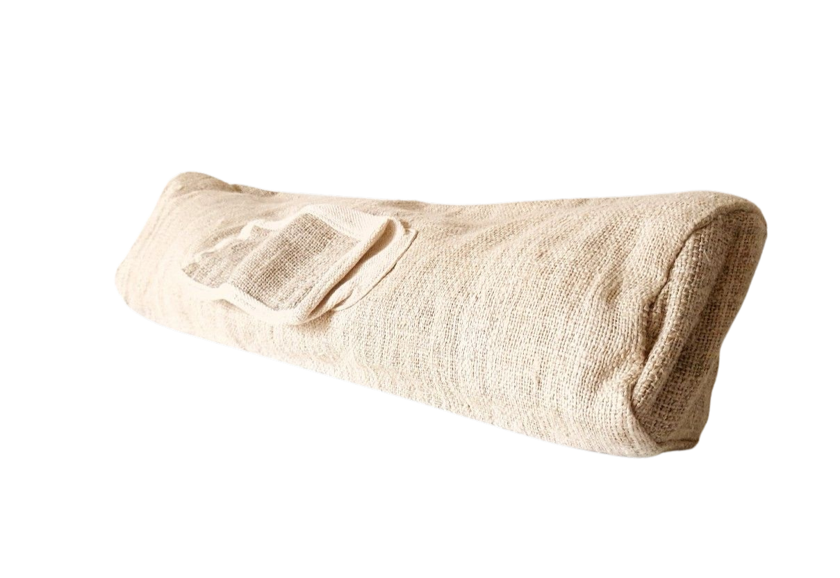 Yoga bag made from wild hemp or recycled sari