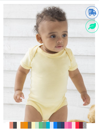 GM Baby Bodysuit | Babybugz Organic with DTF Premium Print | Express Item | Various Colors