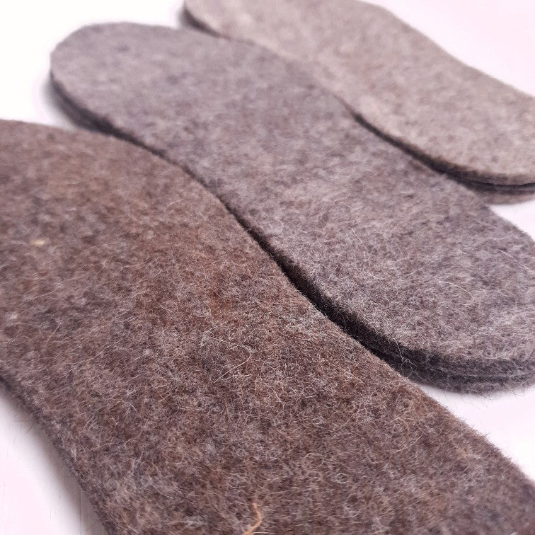Natural alpaca insoles from Austria | from animal-friendly farming | felt insoles