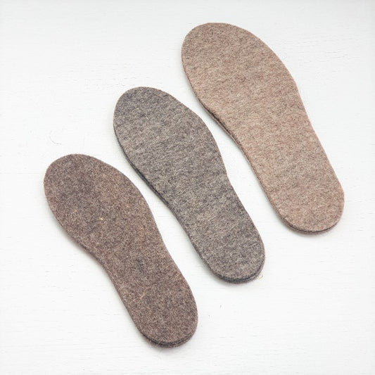 Natural alpaca insoles from Austria | from animal-friendly farming | felt insoles