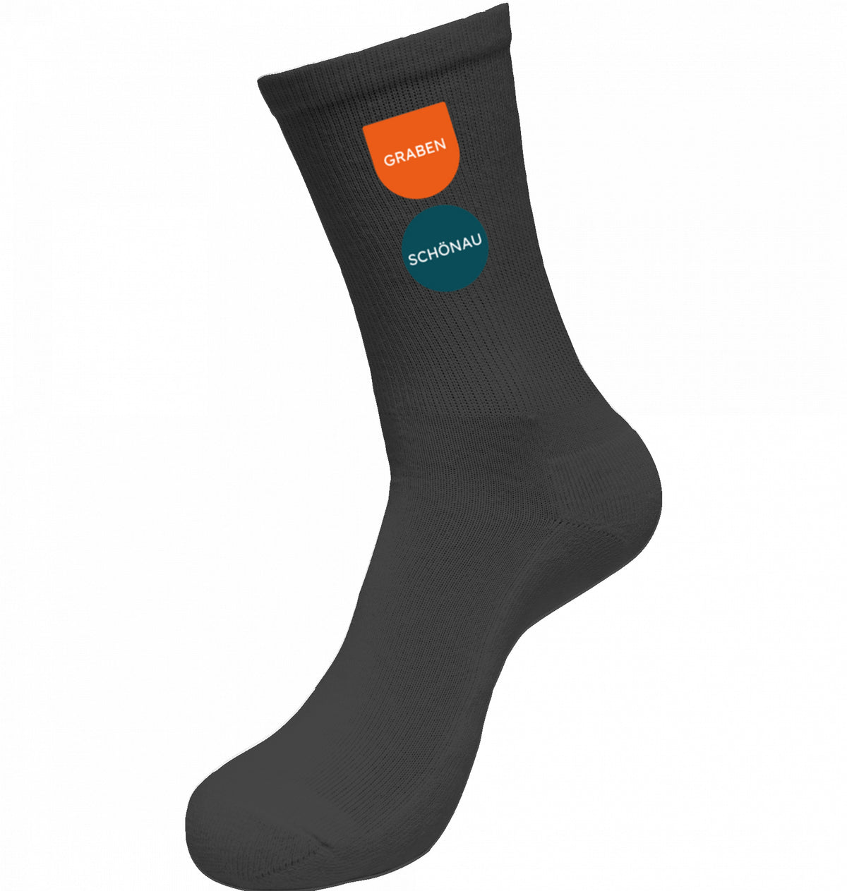 GRAZER MITTE Socken | Crew Socks | in Schwarz und Weiß