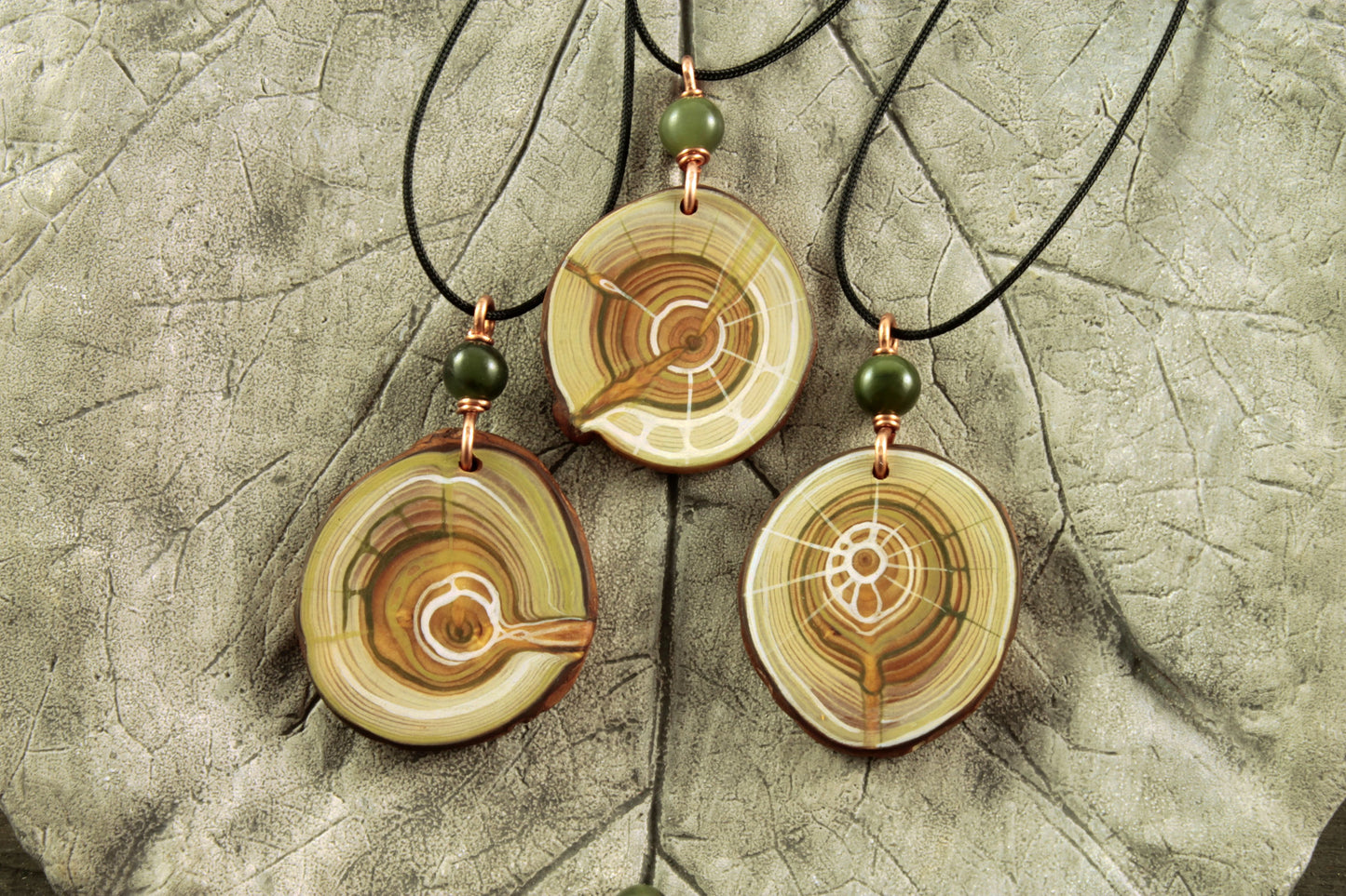 Schmuckset WASSER | Amulett und Armband aus Lärchenholz  | handgemacht in Tirol