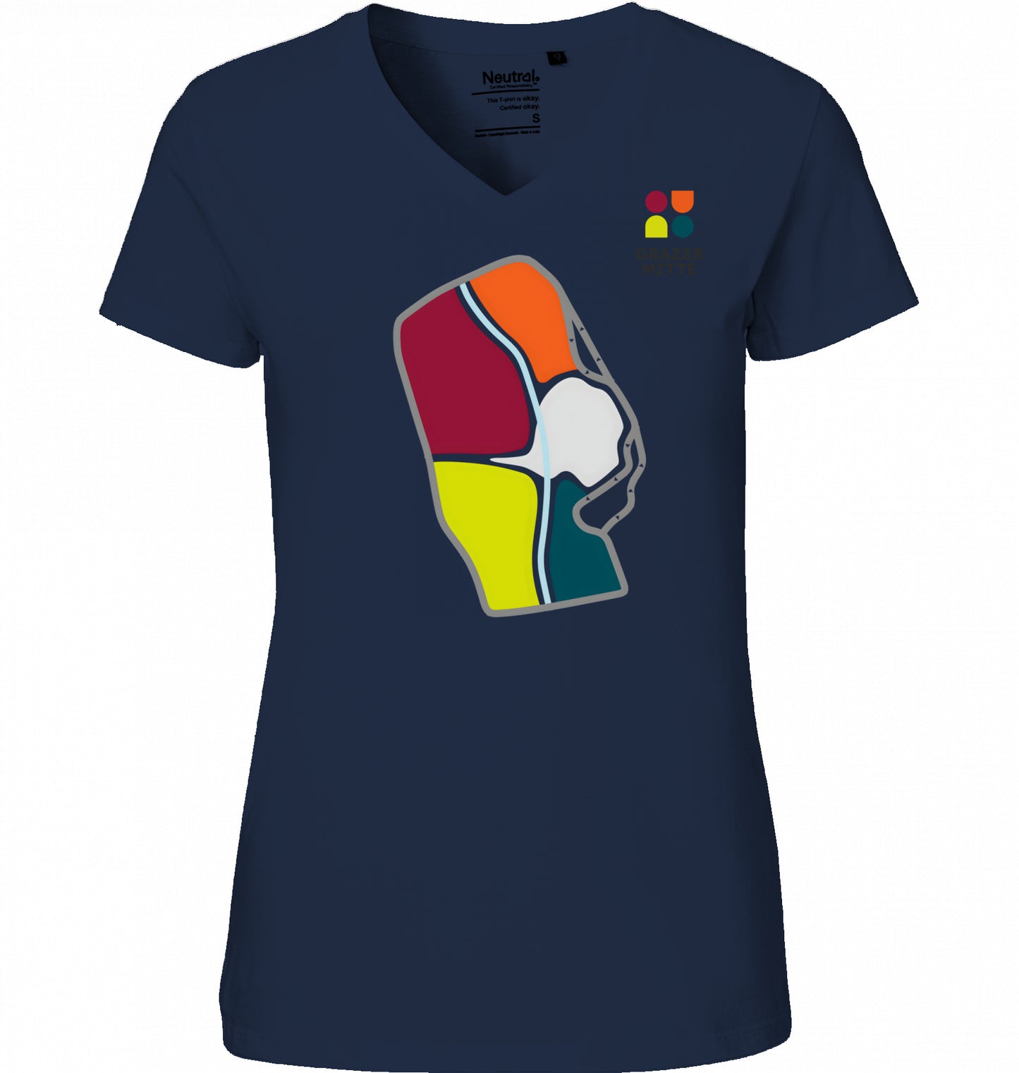 Ladies' V-Neck | Gürtel + Mur vorne