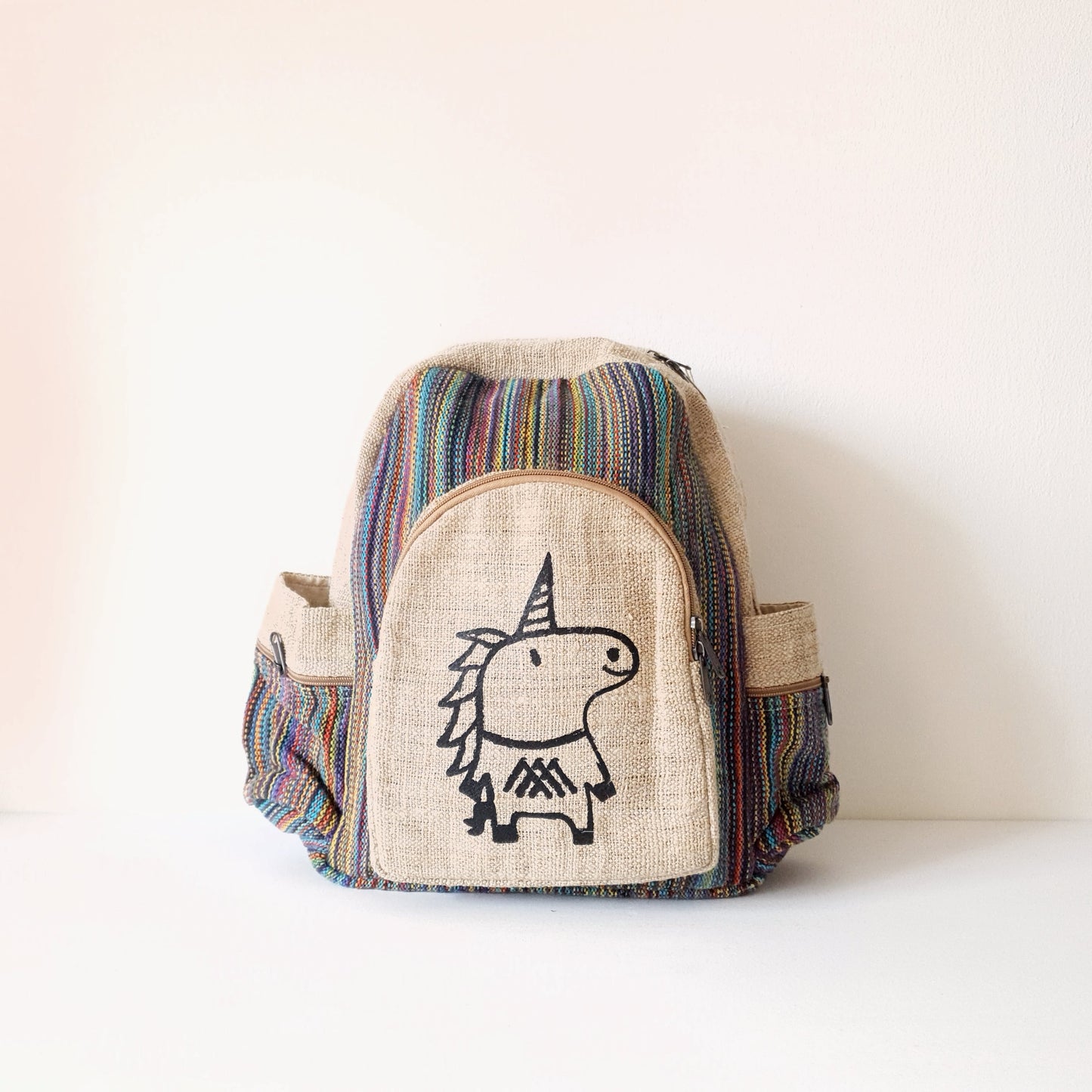 Rucksack-UNICORN-Hanfrucksack nachhaltig aus Nepal-lila