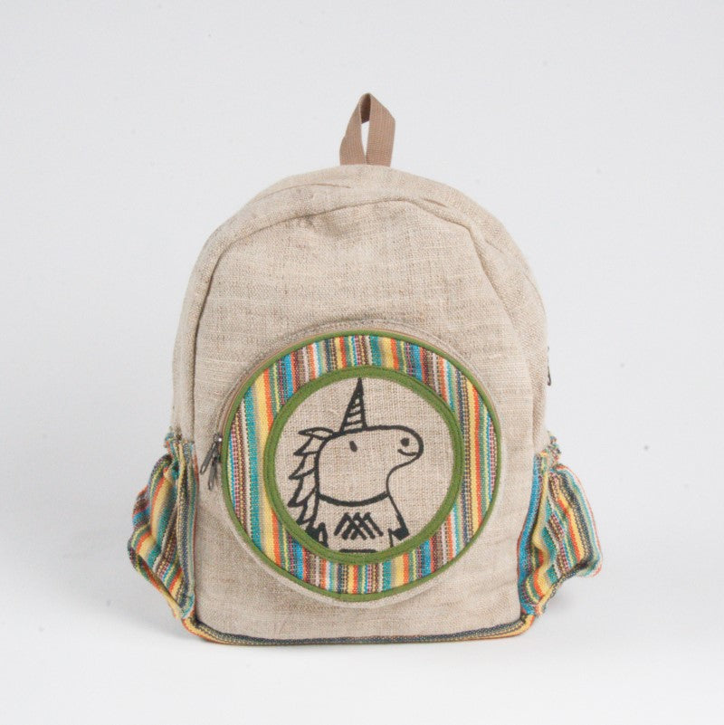 Einhorn-Rucksack BULL`S EYE (Backpack Big) - Rucksack aus Hanf fair produziert