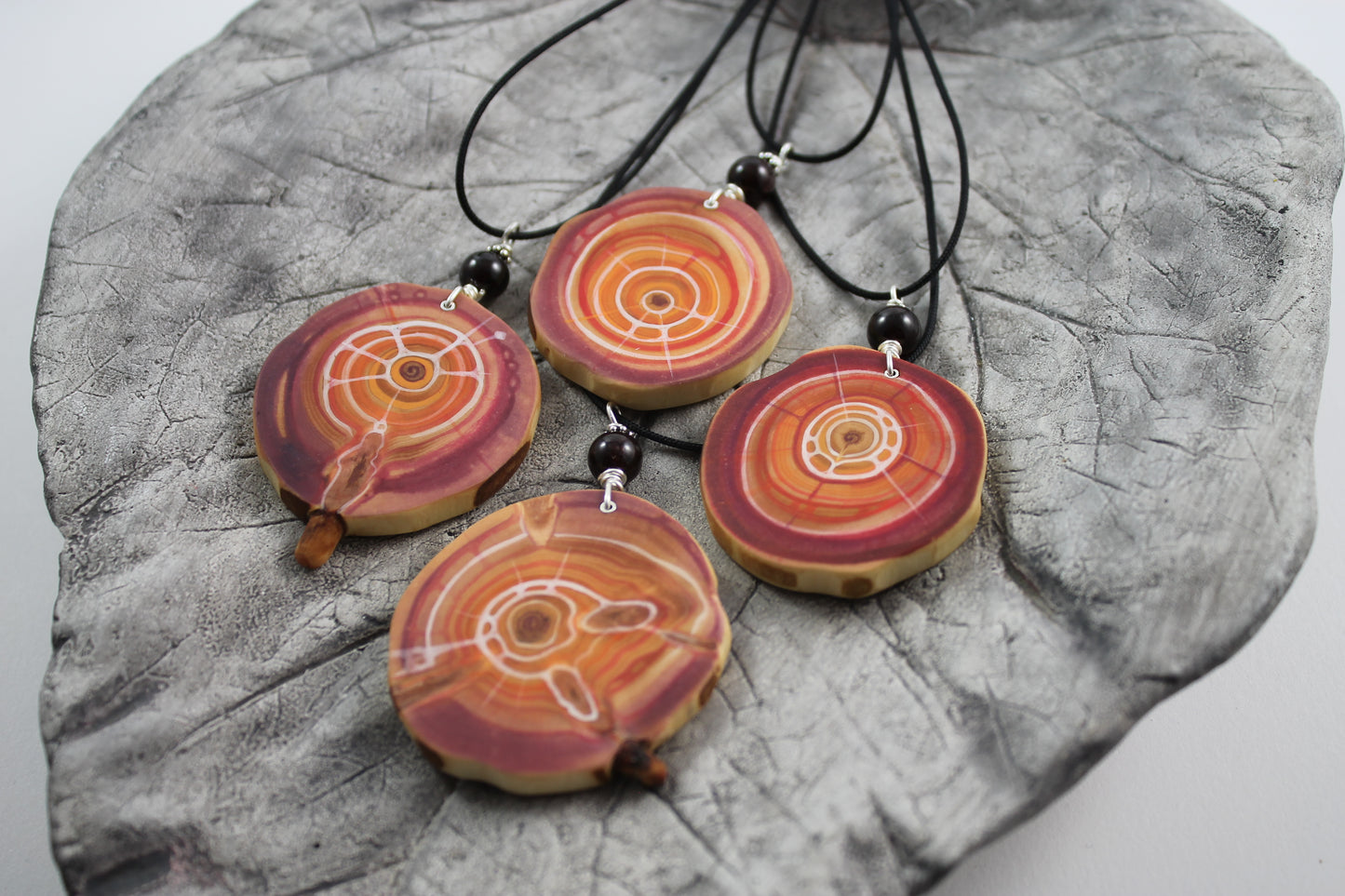 Fire Necklace | Amulet made of Swiss pine wood | Handmade in Tyrol