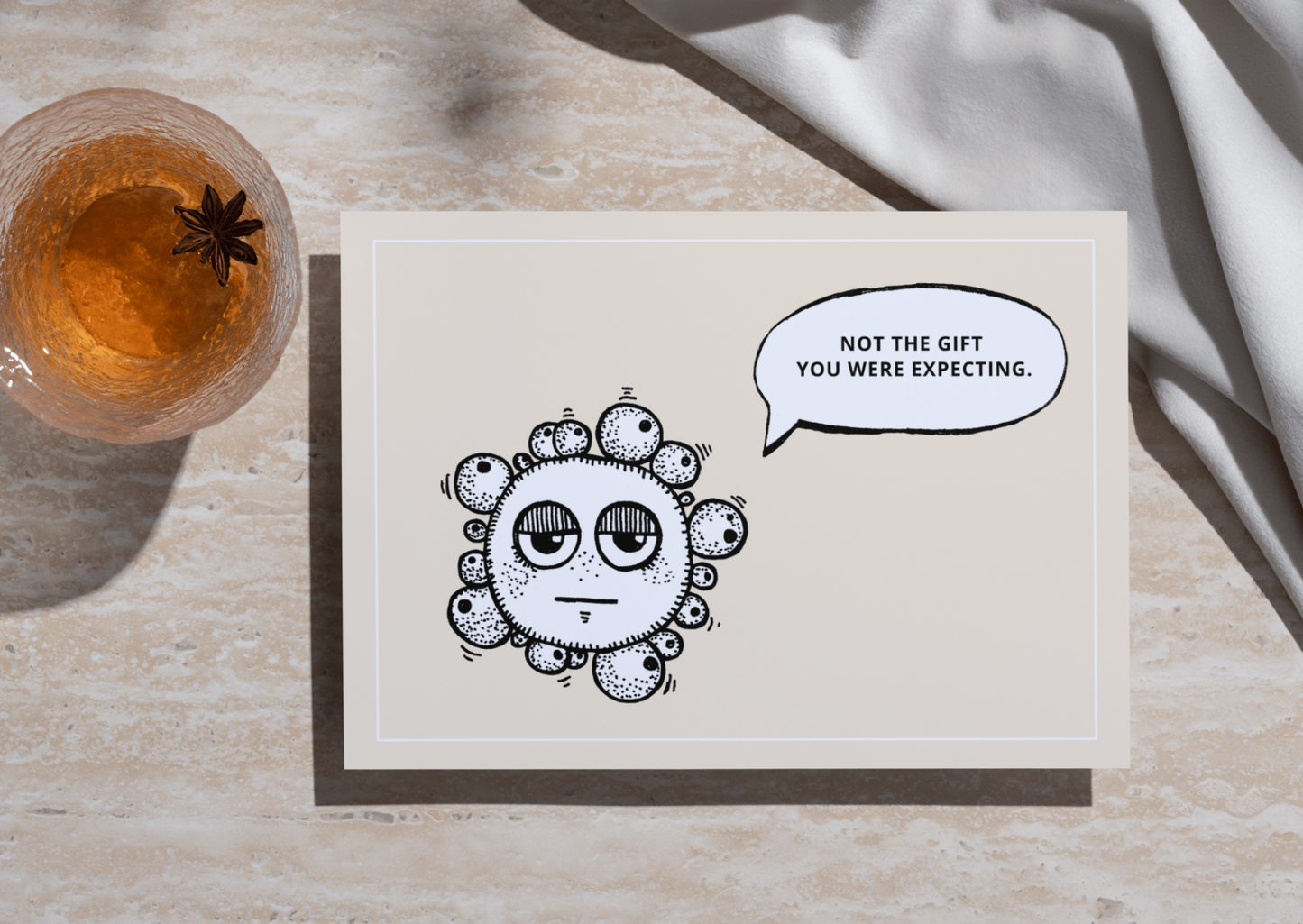 Set of 4 | Educational postcards about STIs | 4 cards with envelopes | + free sticker set