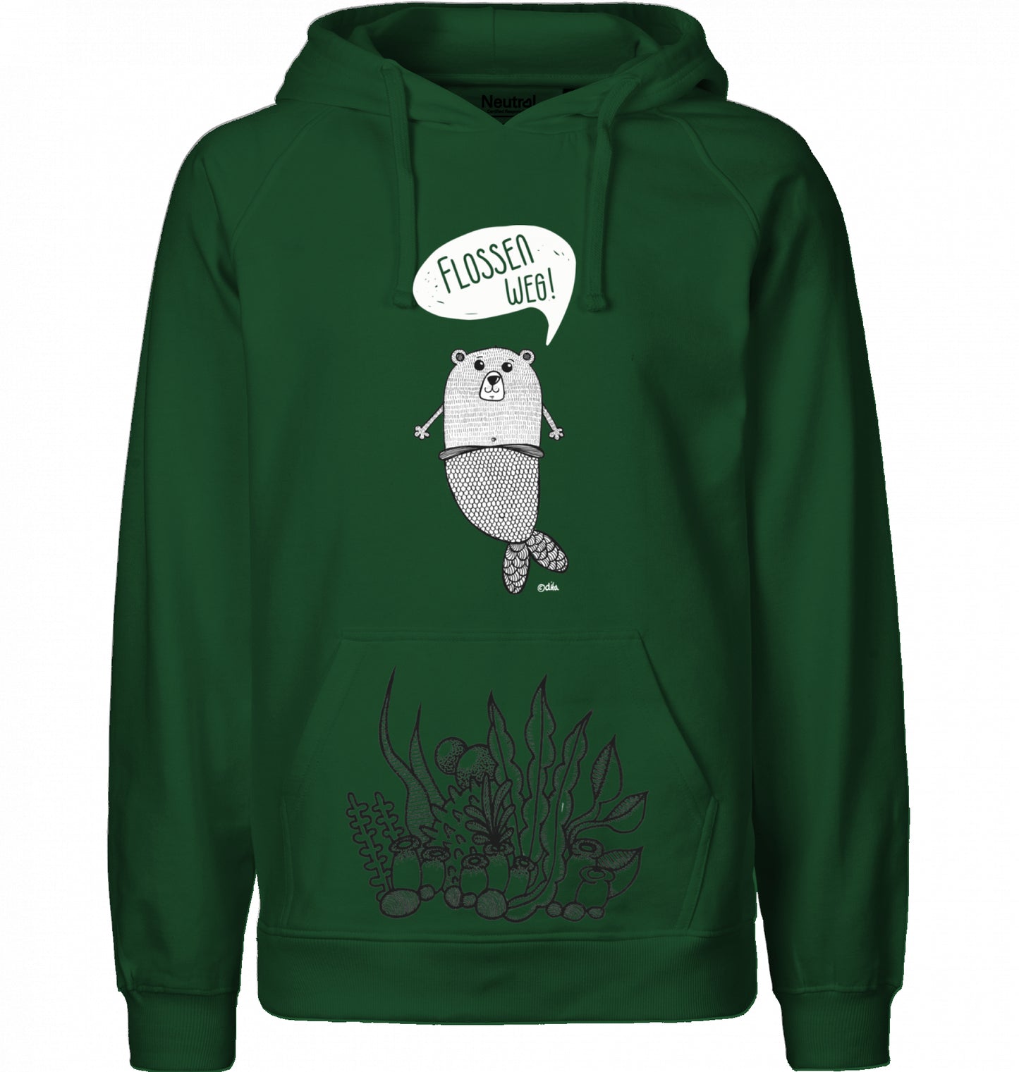 Men`s Bio Hoodie | FLOSSEN WEG | Neutral