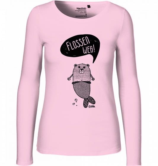 Women's Organic Long Sleeve Shirt | FINS WAY 2 | Neutral