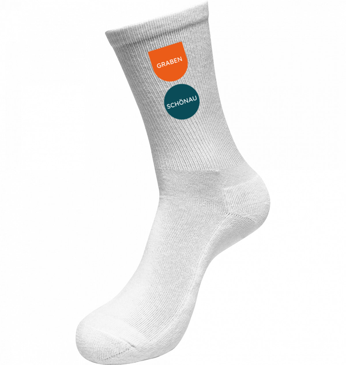 GRAZER MITTE Socken | Crew Socks | in Schwarz und Weiß
