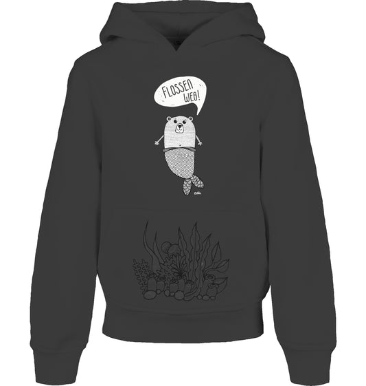 Kids' Organic Hoodie with Belly Pocket | FLINS AWAY | Neutral