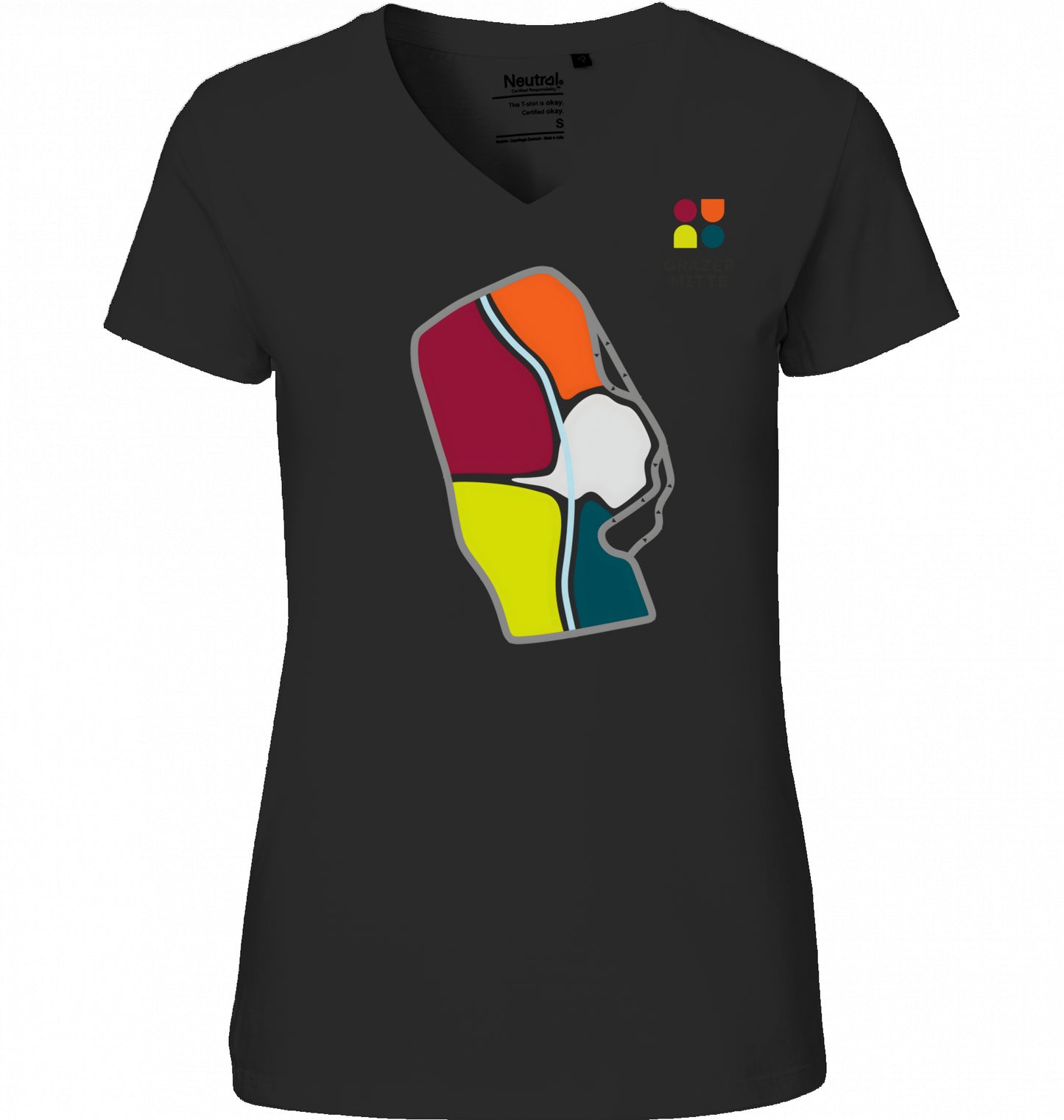 Ladies' V-Neck | Gürtel + Mur vorne