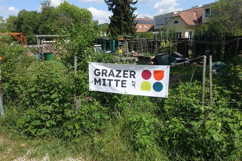 GRAZER MITTE Banner | Abholung in Graz