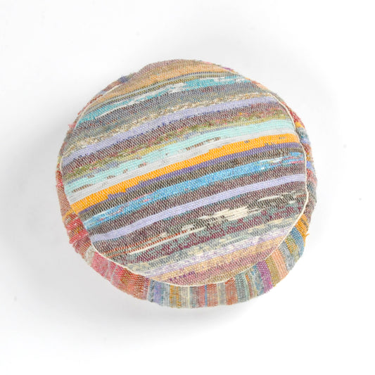 Meditation cushion made from recycled sari