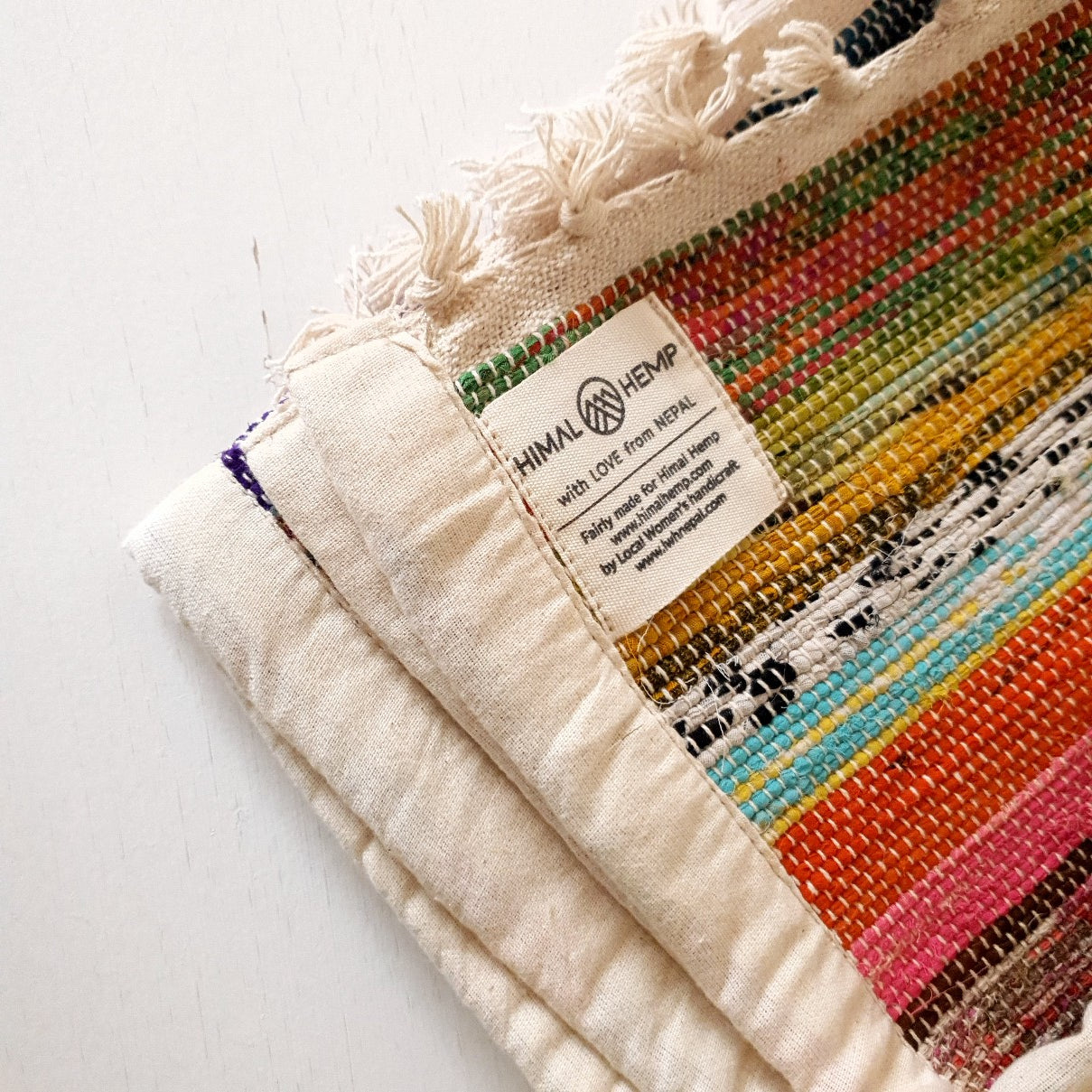 Yoga mat made from recycled sari