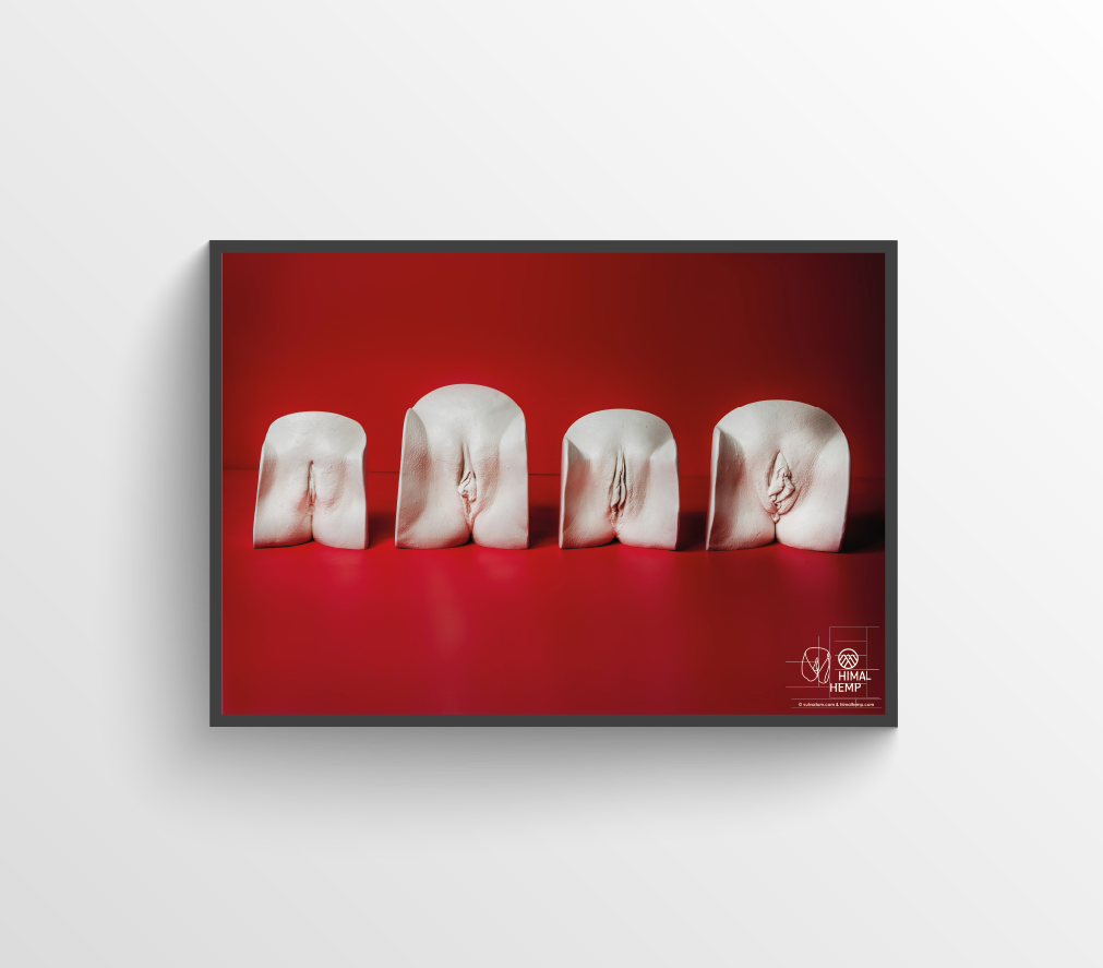 Vulva-Poster Doppelpack von Himal Hemp und Vulvarium